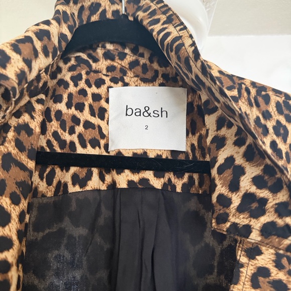 ba&sh Leopard Print Long Coat - Picture 3 of 4